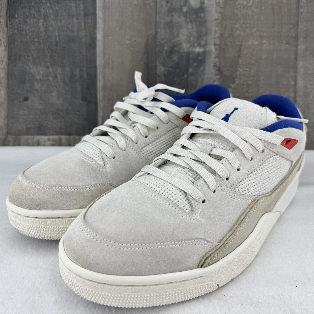 Nike‎ Air Jordan Flight Court HF3255-005 Men's 12 Beige Royal Blue Shoes